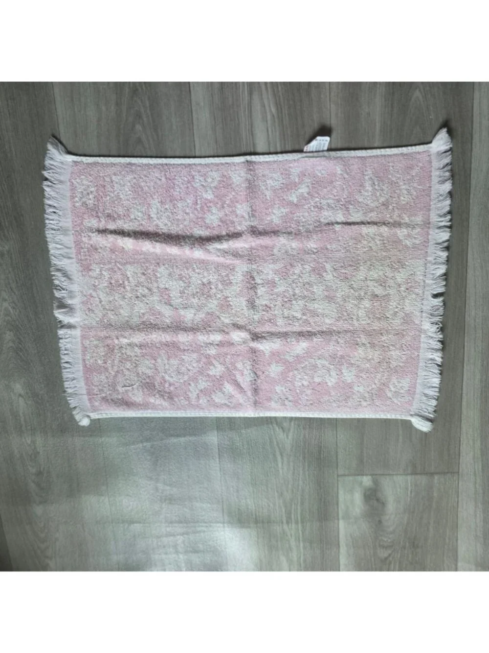 Cannon Pink & White Floral Jacquard Towel Set - 3 Pieces - 23x38 16x21 16x22 